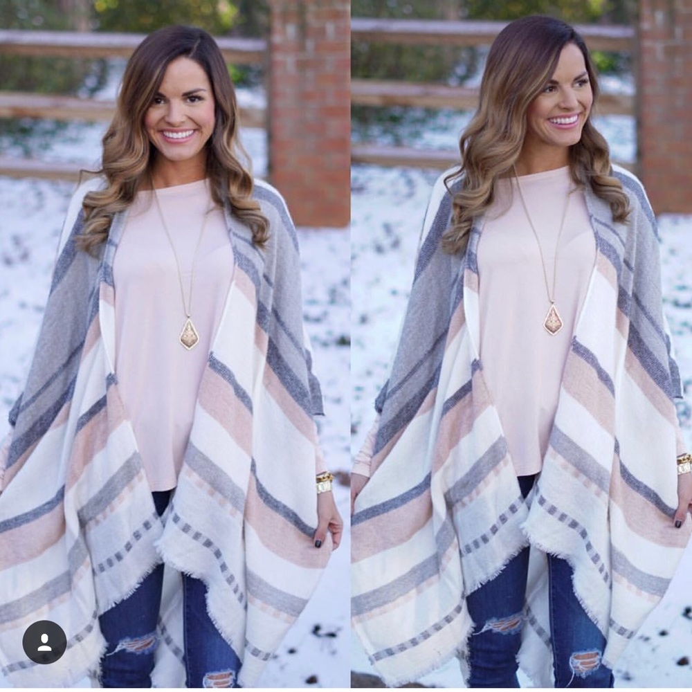 Sweater poncho!